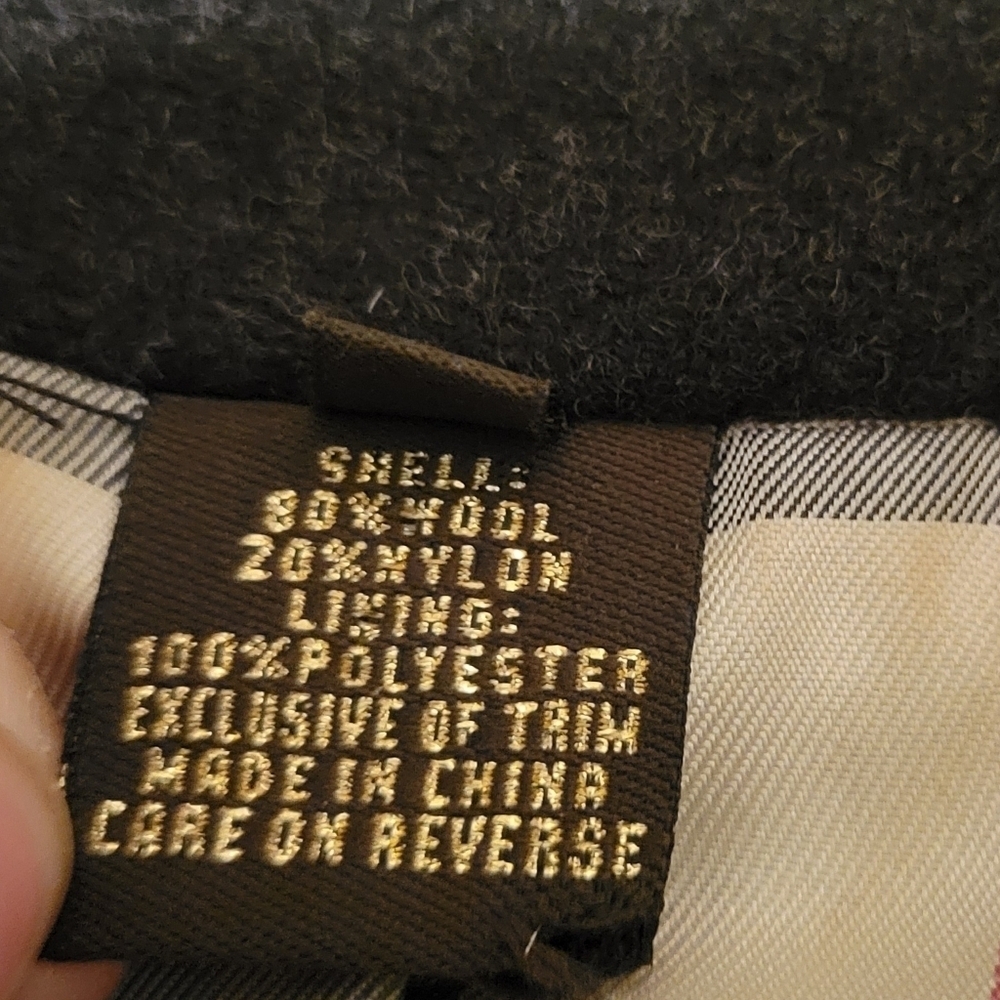 Coach 1941 Double Breasted Wool‎ Pea Coat Women's Size 10 Black w/ Gold Buttons - Picture 4 of 12